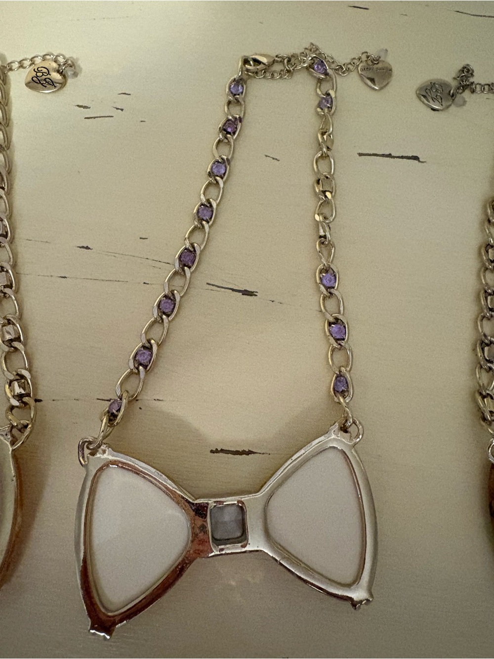 Betsey Johnson Lot 3 Bow tie Choker Necklaces - Picture 6 of 14